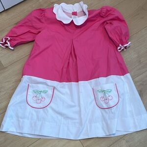 Pink and White Cherry Pocket Dress proper peony 8
